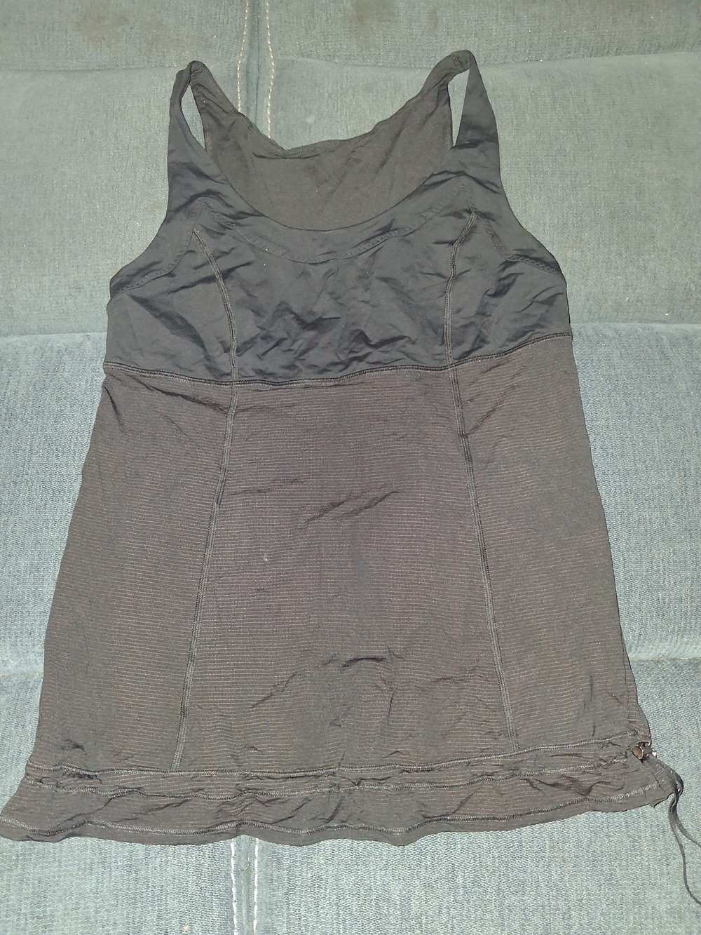 lululemon athletica Black Tank with Built-In Shelf Bra